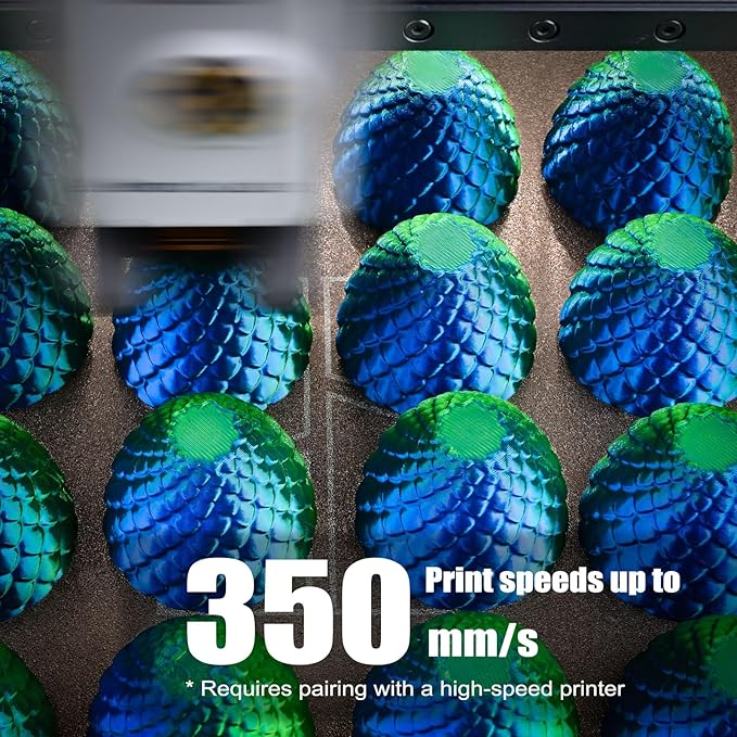 OVV3D PLA Filament 1.75mm, Silk PLA Dual Color Blue Green 3D Printer Filament - Image 4