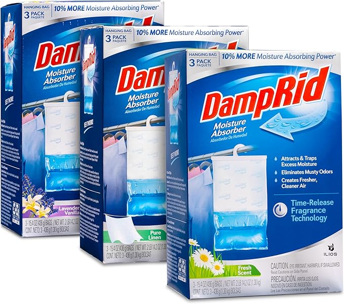 Damp Rid Hanging Bag Moisture Absorbers by Ilios