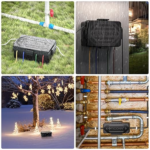 TICONN Outdoor Electrical Box, IP54 Splash-Proof Outdoor Extension Cord Cover - Image 7
