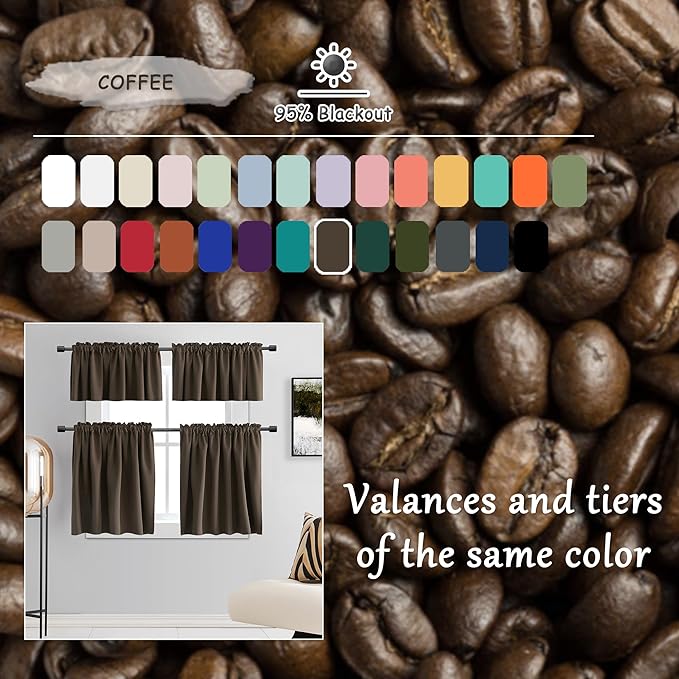 DONREN Patio Blackout Curtain Shades - Image 3