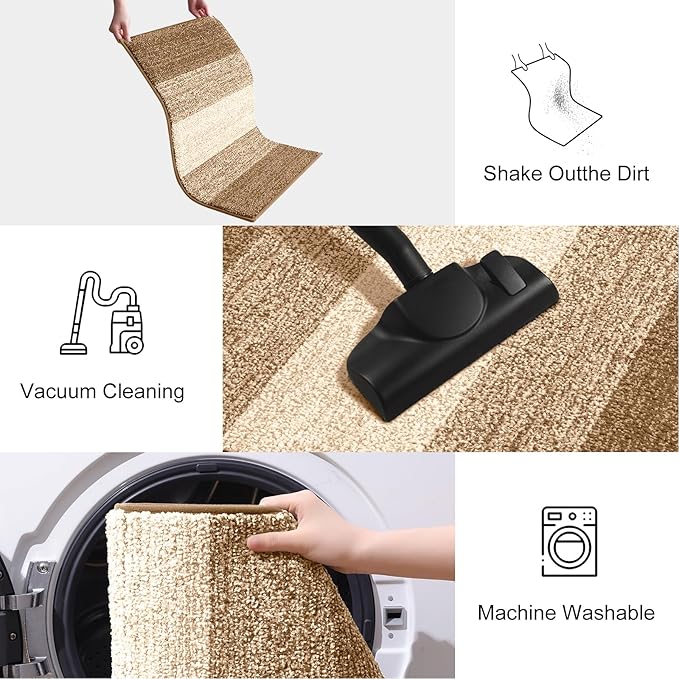 Smiry Dog Door Mat for Muddy Paws, Absorbs Moisture and Dirt, Low-Profile - Image 6
