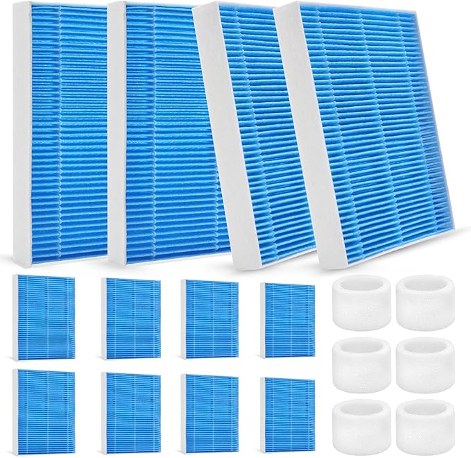 DerBlue 12pcs Wick Replacement Filter and 6pcsTop Fill Humidifier Replacement by HOME
