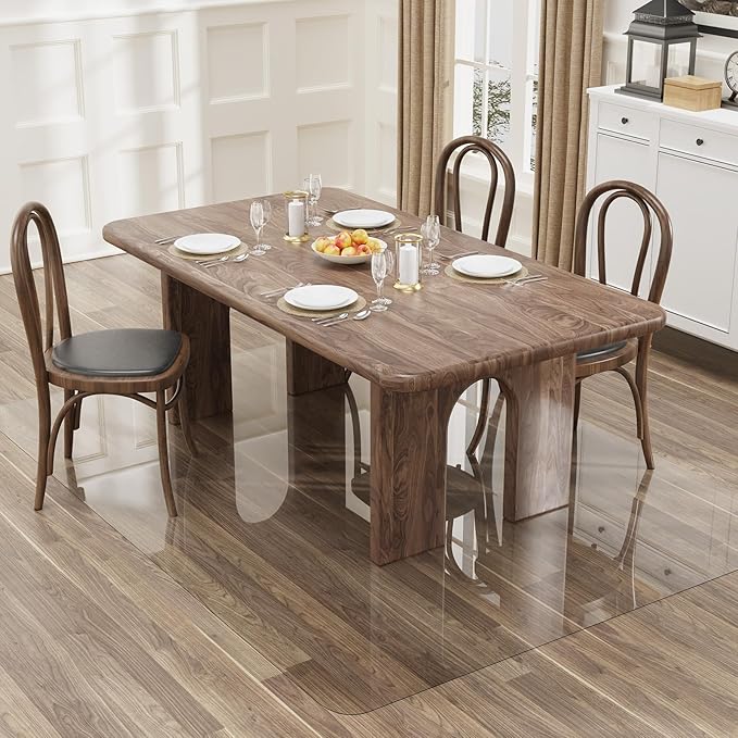 8'×10' Crystal Transparent Floor Mat by Unknown