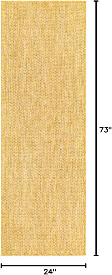 Unique Loom Collection Casual Transitional Solid Heathered Indoor/Outdoor - Image 3