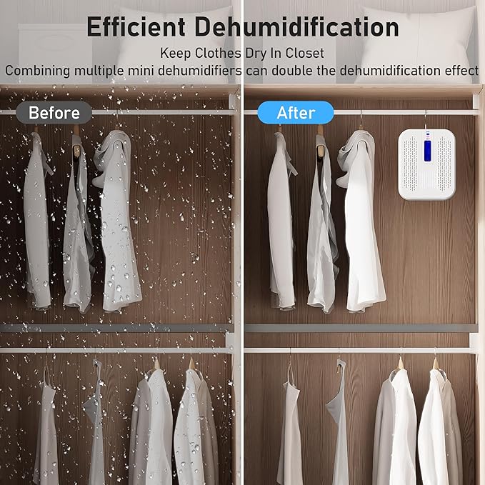 Rechargeable Small Dehumidifier, Portable Mini Dehumidifier - Image 3