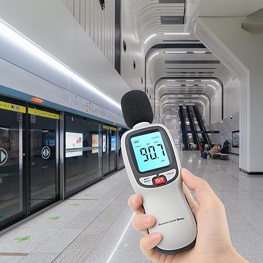 Decibel Meter Sound Level Reader 30-130dB, Hand-held Sound Noise Meter - Image 7