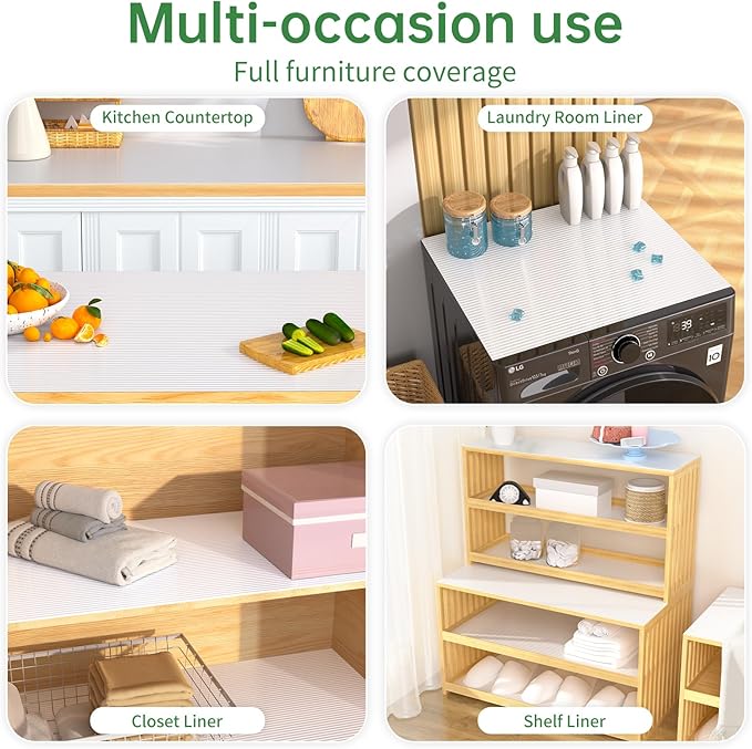 Shelf and Drawer Liner for Kitchen Cabinet, Non-Adhesive 18in x 120in - Image 7