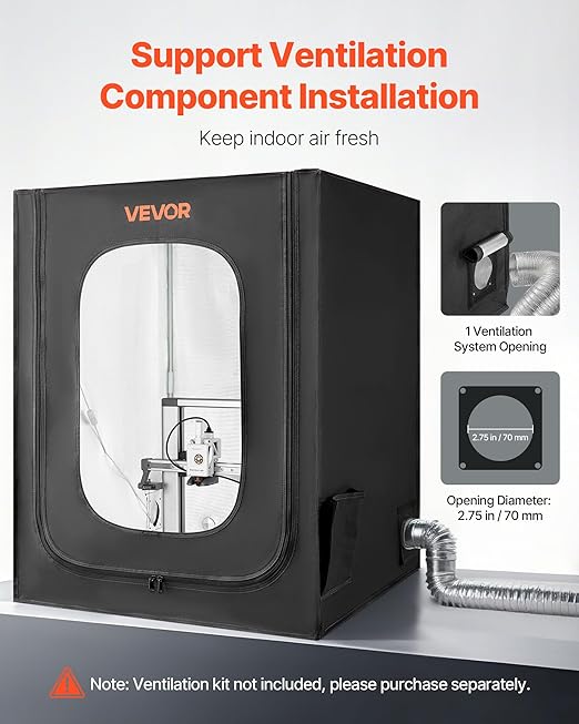VEVOR 3D Printer Enclosure, Dustproof Waterproof Large Oxford Cloth 3D Printer - Image 7