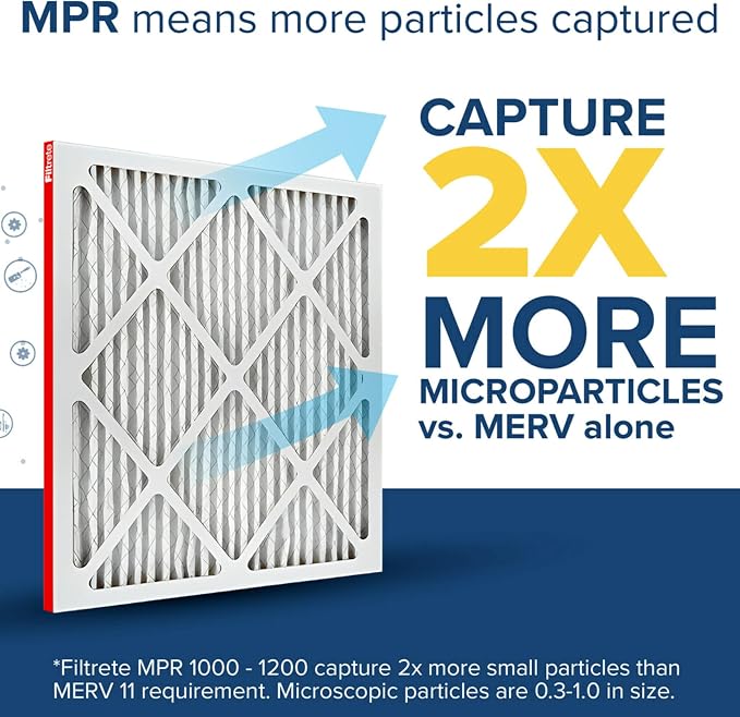 Filtrete 10x20x1 AC Furnace Air Filter, MERV 11, MPR 1000, Micro Allergen - Image 4