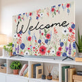 Watercolor Garden Poppy Floral Indoor TV Cover, Elastic TV Screen Protector by Unknown