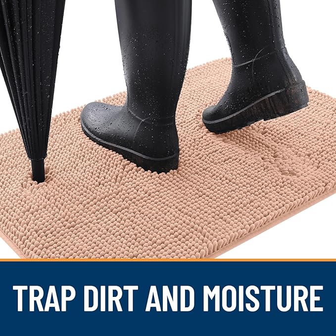 OLANLY Dog Door Mat for Muddy Paws 59x32, Absorbs Moisture and Dirt, Absorbent - Image 2