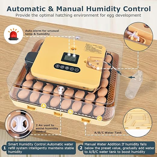 Incubators for Hatching Eggs, 56 Eggs Incubator - Image 3