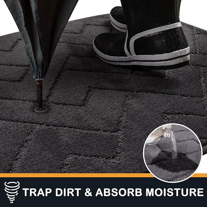 PURRUGS Dirt Trapping Door Mat 32" x 70", Non-Slip Machine Washable Entry Rug - Image 5