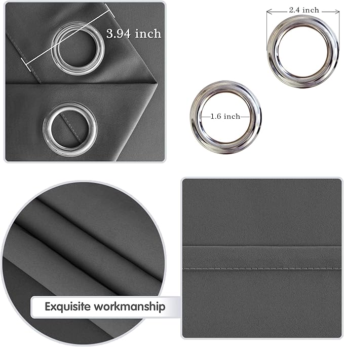 DWCN Blackout Curtain Panel for Bedroom - Image 3
