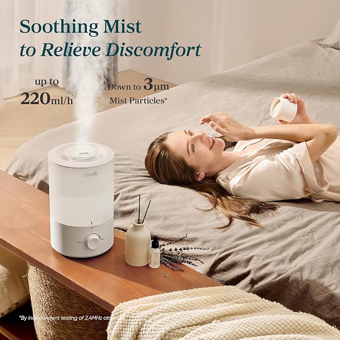 LEVOIT - Humidifiers for Bedroom - Quiet - Cool Mist/Top Fill/Essential Oil - Image 2