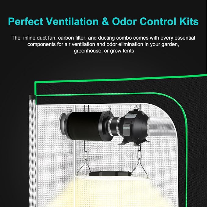 Air Filtration Kit, 8 Ft Ducting & Rubber Coupler, Air Cooling and Filtration - Image 9