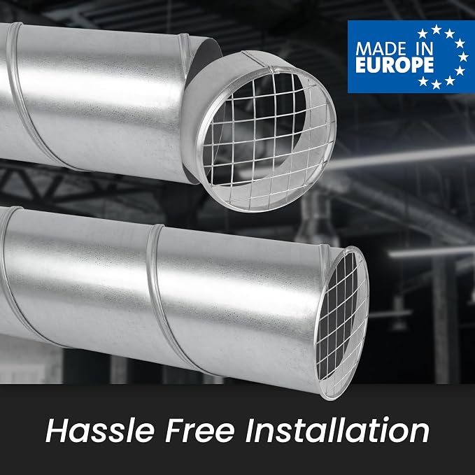 Repa Market Ø8 Inch Duct Cover – Galvanized Steel Round Duct Cap - Image 3