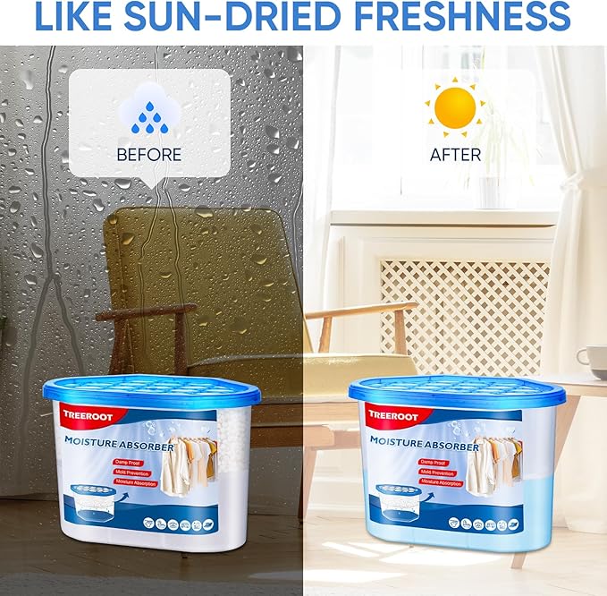 14 Pack Moisture Absorbers, 14 OZ Humidity Absorber Bucket, Moisture Absorbers - Image 6