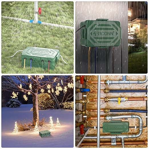 TICONN Outdoor Electrical Box, IP54 Splash-Proof Outdoor Extension Cord Cover - Image 7
