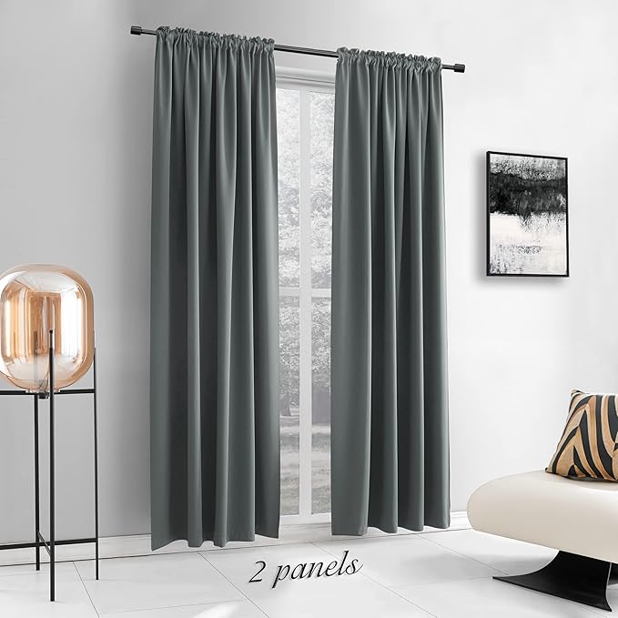 DONREN Patio Blackout Curtain Panels by DONREN