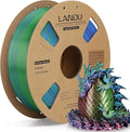 LANDU Silk Tri-Color PLA Filament 1.75mm 1Kg, Triple Color Silk PLA Filament by LANDU