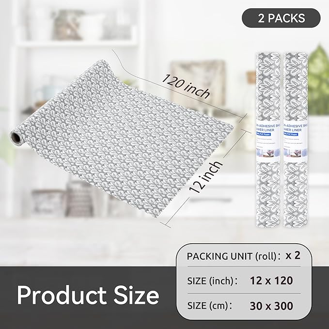 FIFTY FEET 12"x120" Non-Adhesive Shelf Liner - Image 5