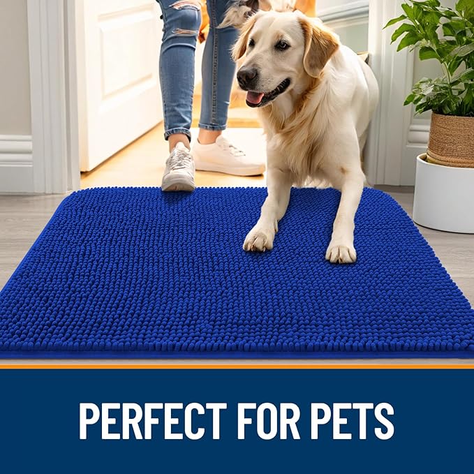 OLANLY Dog Door Mat for Muddy Paws 40x32, Absorbs Moisture and Dirt, Absorbent - Image 6