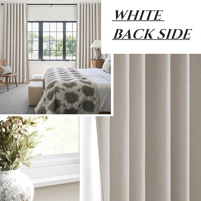 94 Inch Long Blackout Curtains 2 Panel Set, Pleated Boho Farmhouse Curtain - Image 7