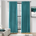 DONREN 108 Inches Length Rod Pocket Curtains by DONREN