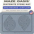 Stone Bath Mat – Diatomaceous Earth Dish Drying Mat by MAZEOASIS