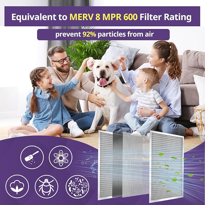 14x24x1 Furnace Filter-MERV8, Washable & Reusable Electrostatic Air Filter - Image 3