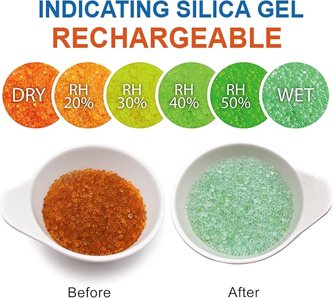 40 Gram Silica Gel Canister, 20 Packs Silica Gel Desiccant Canister, Reusable - Image 8