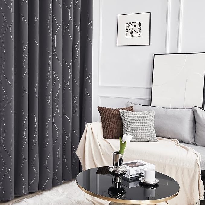 Deconovo Grey Blackout Curtains - Image 9