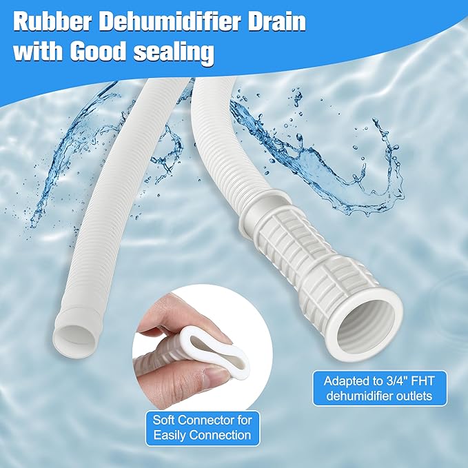 Saillong Patent Pending Dehumidifier Drain Hose, 3/4 Inch FHT, - Image 3