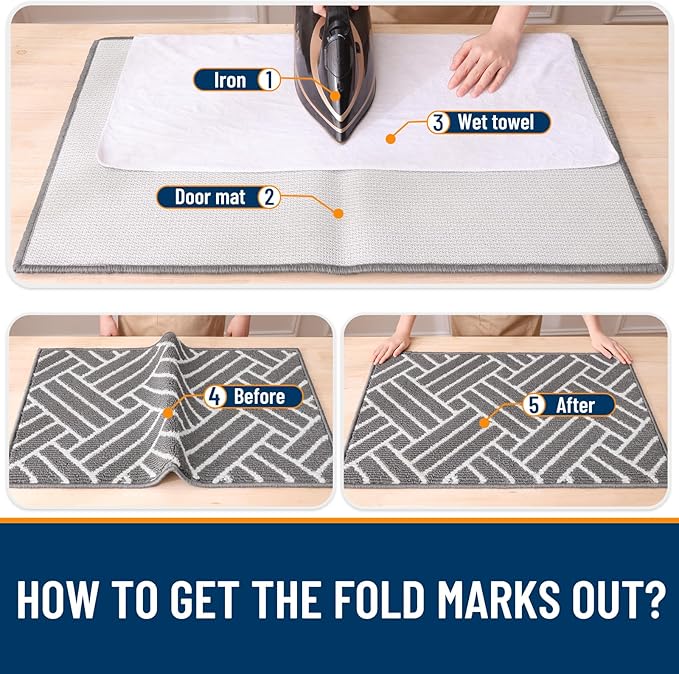 OLANLY Large Indoor Door Mat, 71x47 Inch, Dirt Resistant and Absorbent - Image 8