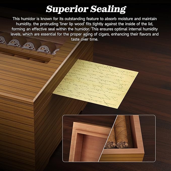 TISFA Cigar Box Handcrafted Humidor - Image 5