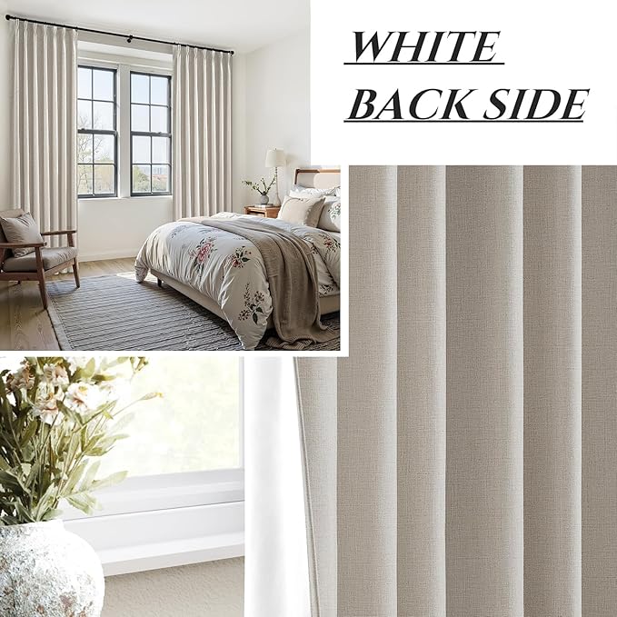 100% Blackout Thermal Curtains 80 Length 2 Panels Set - Image 7