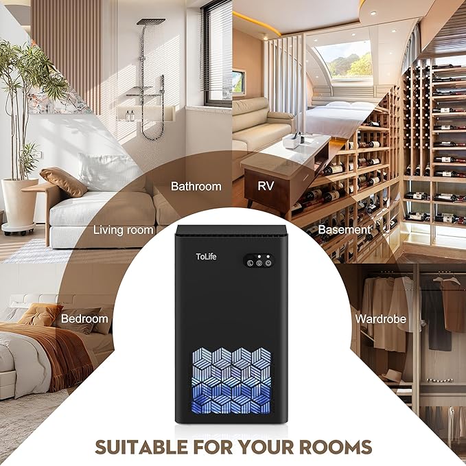 ToLife Dehumidifier for Home, 1000 sq.ft Dehumidifiers for Basement Bedroom - Image 7
