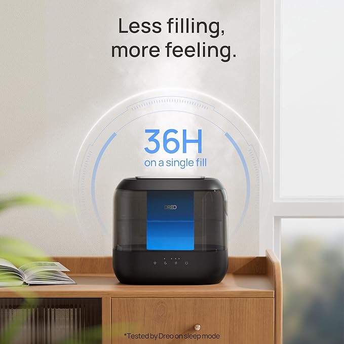 Dreo Humidifiers for Bedroom, 4L Top Fill for Large Room, 36H Runtime, 28 dB - Image 5