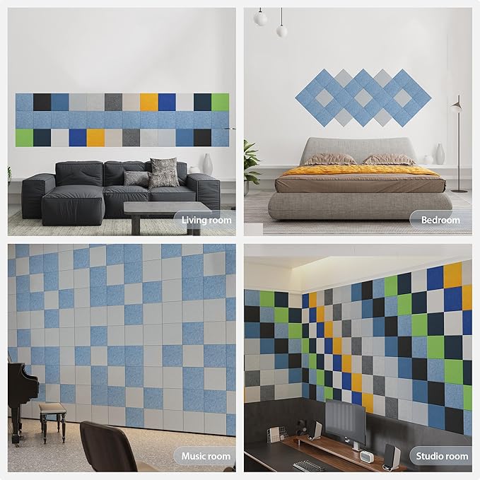 12 Pack Acoustic Panels Self Adhesive Sound Proof Foam, High Density Sound - Image 7