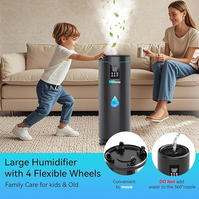 Humidifiers for Large Room Home Bedroom 2000 sq.ft. 17L/4.5Gal Large Humidifier - Image 5