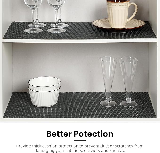 BAGAIL Drawer and Shelf Liner, 17.5 in X 20 Ft Non-Adhesive Shelf Liners - Image 5