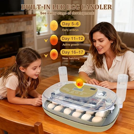 3rd Gen - 24 Egg Automatic Incubator, Stage-Based Adaptive Humidity - Image 5