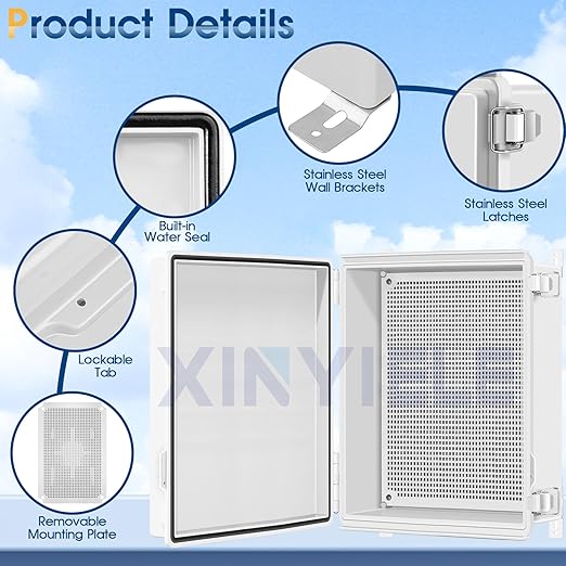 Waterproof Outdoor Project ABS Plastic Junction Box IP67 Weatherproof Dustproof - Image 3