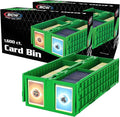 BCW Collectible Card Bin Green | Holds up to 1600 Cards | Plastic Storage Box by BCW