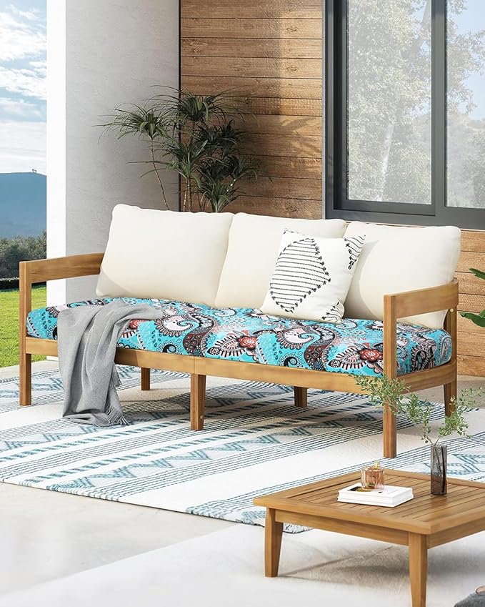 Fuloon Sofa Cushion Covers, Stretch Printed Seat Cushion Cover Couch Seat - Image 7