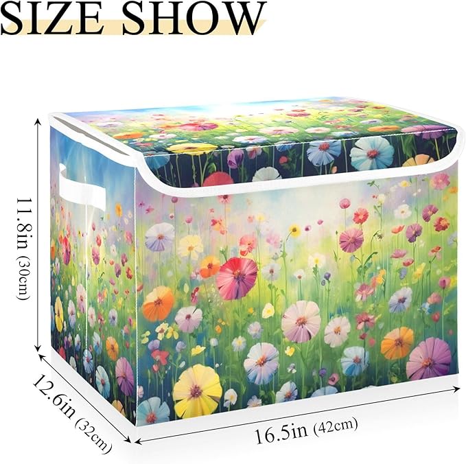 xigua Colorful Flowers Storage Bins - Image 3