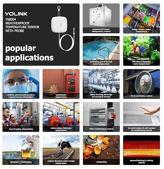 YoLink Weatherproof Fluid, Surface Extreme High/Low Temperature Sensor - Image 4