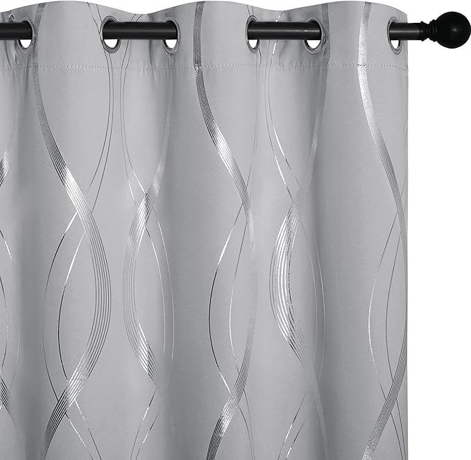 NICETOWN Blackout Curtains 72 inches Long, 2 Panels, 34 x 72 Inch, Microfiber by NICETOWN