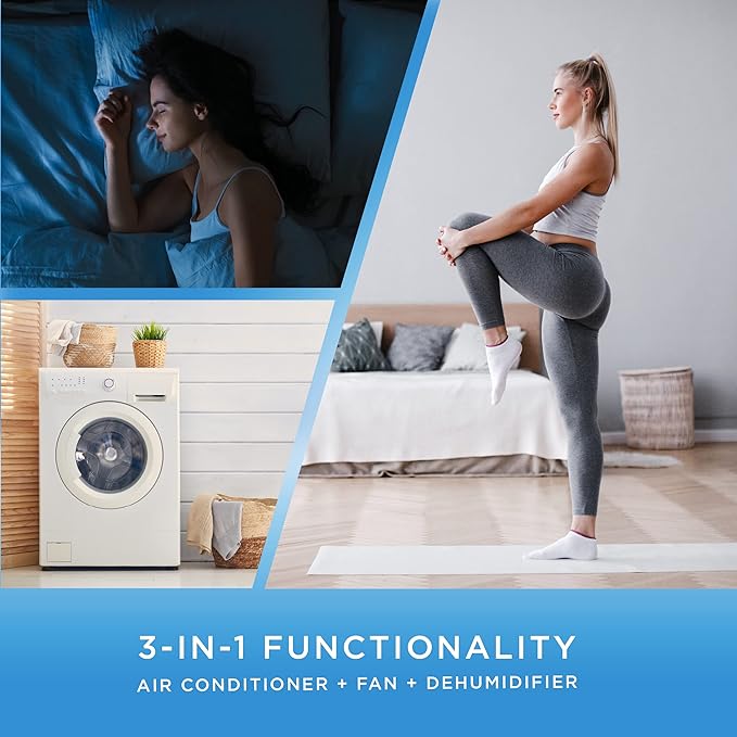 COMMERCIAL COOL Portable Air Conditioner, Dehumidifier & Fan, Portable Air - Image 3